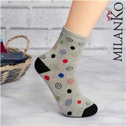 Подростковые носки махровые (Узор 5) MilanKo IN-072 упаковка