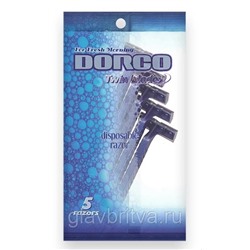 Станок для бритья одноразовый с 2 лезвиями DORCO TD-705, 5 шт. (аналог GILLETTE-2)