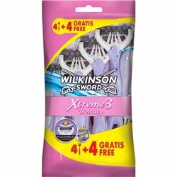 Станок для бритья одноразовый Schick (Wilkinson Sword) Xtreme-3 Beauty/Beauty Sensitive (8шт) для женщин