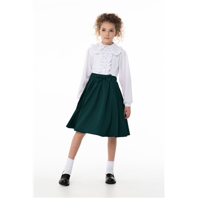 Белая школьная блуза, модель 06152