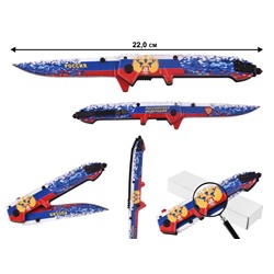 Тактический декорированный нож "Россия", - стеклобой, клипса, патриотическая символика №193