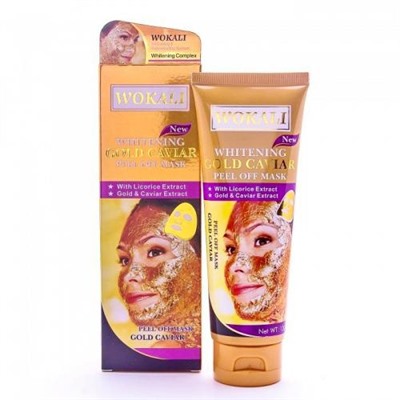 Золотая маска для лица Wokali Whitening Gold Caviar 130 мл оптом