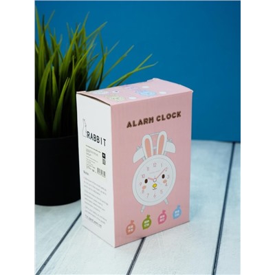 Часы-будильник «Cute rabbit», white (6х9,5 см)