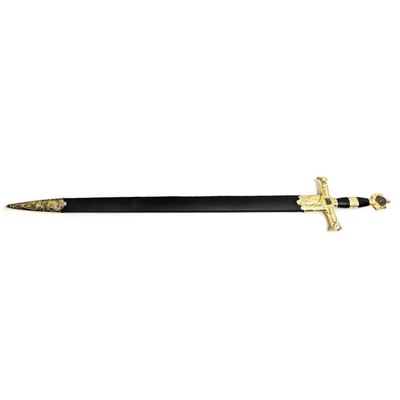Сувенирный меч, рукоять Звезда Давида, клинок роспись, 86 см