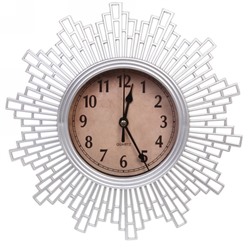 Часы настенные "Нидвуд" D25см серебро 8831