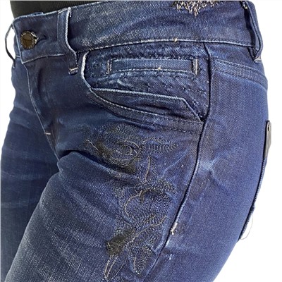 Модные женские джинсы L.M.V. с вышивкой и аппликациями на карманах - фасон, которому все девушки говорят «ДА!» №254 ОСТАТКИ СЛАДКИ!!!!