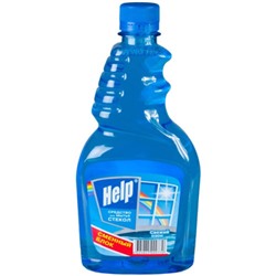 Средство для мытья стекол Help (Хелп) Свежий озон, сменная бутылка, 750 мл