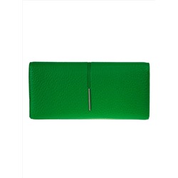 Женское портмоне из искусственной кожи, цвет ярко зеленый