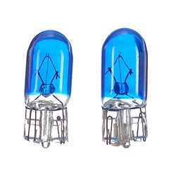 Галогенная лампа Cartage BLUE T10 W5W, 5 Вт, 12 В, набор 2 шт