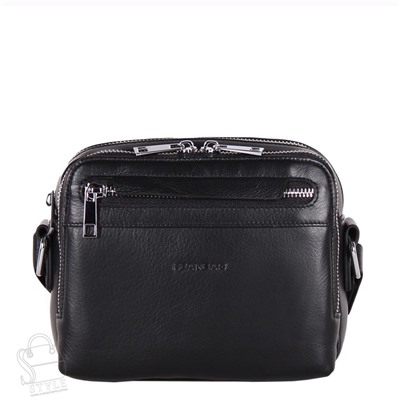 Сумка мужская кожаная 802-1BSH black Heanbag в Новосибирске