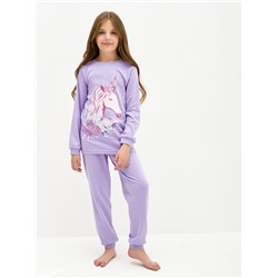 Сиреневая пижама для девочки