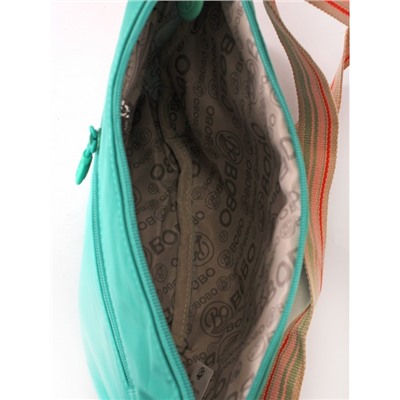 Сумка женская текстиль BoBo-6815,  1отд,  плечевой ремень,  св. зеленый 261604