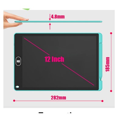 Графический планшет LCD-Panel для рисования 12" Радужный