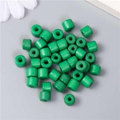 Бусины для творчества пластик цилиндр "Морской зелёный" набор 20 гр 0,6х0,6х0,5 см