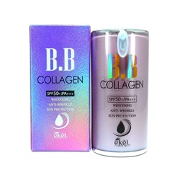 BB-крем для лица с коллагеном, BB Collagen Whitening Anti-Wrinkle Sun Protector 50+/PA (Pump), Ekel, 50 мл