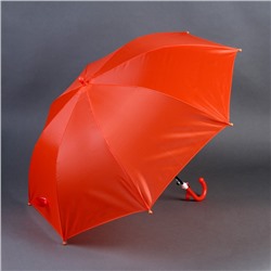 Зонт детский полуавтоматический d=90 см, цвет красный