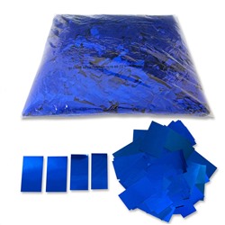 Конфетти металлизированное 10 х 20 мм (синее)