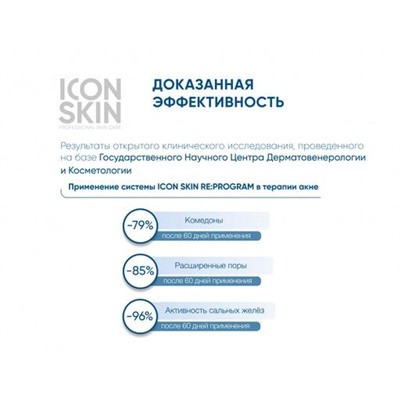 ICON SKIN Косметический набор для лечения акне. 7 средств travel-size. Проф уход для проблемной кожи