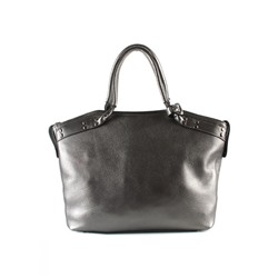 Женская кожаная сумка MARGO. Темное серебро.