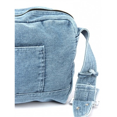 Сумка женская текстиль JN-8179,  1отд,  плечевой ремень,  голубой jeans 261781