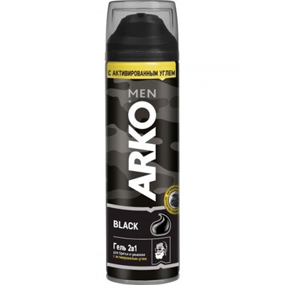 ARKO Гель д/б 200мл. Blak 2в1(черный)
