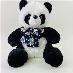 Мягкая игрушка Панда с бантом в цветочек 38 см