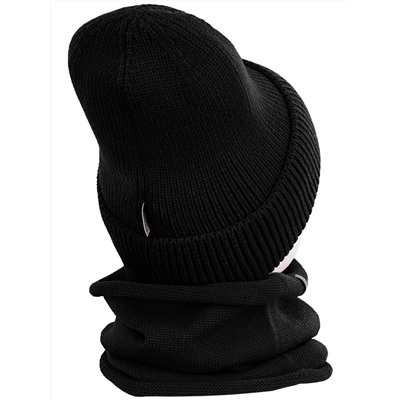 Комплект шапка и снуд 12з12023 черный