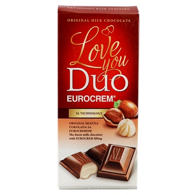 Молочный шоколад "Love you Duo" 80 г