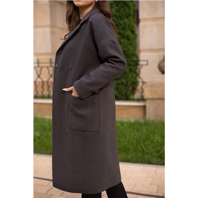Пальто 20550  (серый/к)