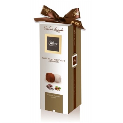 Набор конфет Итальянская коллекция трюфель в белом и темном шоколаде 250г/Олива