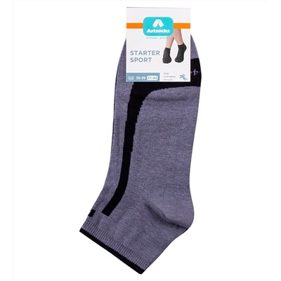 Носки спортивные Starter Sport ASS-0005 35-39 серо-черный (Artsocks)