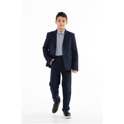 Синий школьный пиджак для мальчика, модель 0509/1