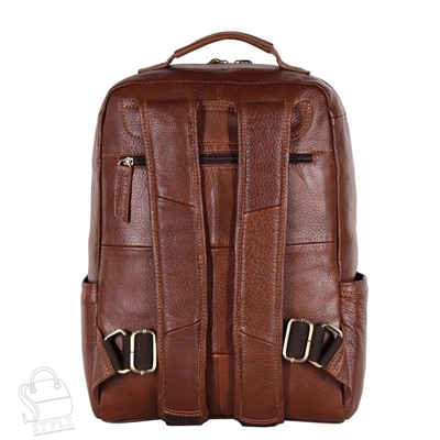 Рюкзак мужской кожаный 3918Z brown Zinimsk