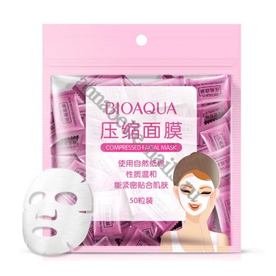 Bioaqua, Пресованные маски (таблетки), 50 шт/уп