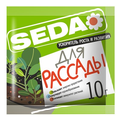 Для Рассады ускоритель роста и развития 10 г (40шт/кор) SEDA