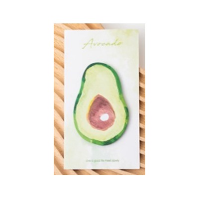 Стикеры "Watercolor avocado", green