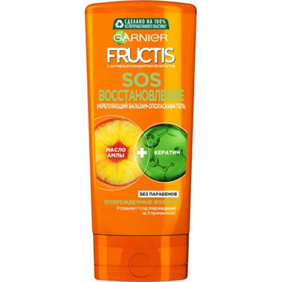 Garnier FRUCTIS SOS Восстановление Восстанавливающий бальзам-ополаскиватель, 200 мл