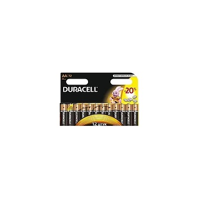 Набор алкалиновых батареек "Duracell", тип AA, 12 шт