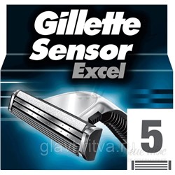 Кассета для станков для бритья Жиллетт Sensor EXCEL, 5 шт.