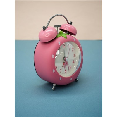 Часы-будильник «Strawberry», pink (7,5х10,5 см)