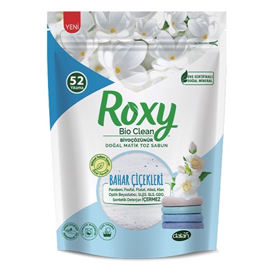 Roxy Bio Clean Стиральный порошок Весенние цветы (свежесть) 1,6кг (6шт/короб)