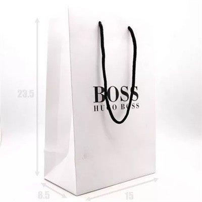 ПОДАРОЧНЫЙ ПАКЕТ HUGO BOSS МАЛ. (15x23.5x8.5)