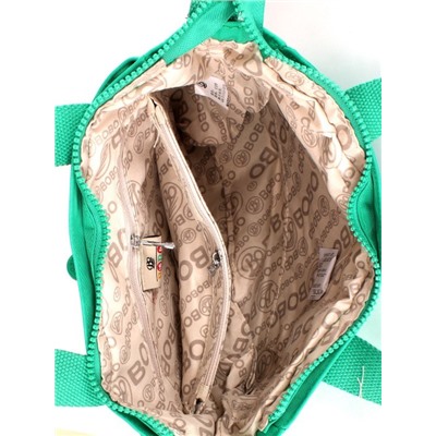 Сумка женская текстиль BoBo-0710-5,  1отд,  плечевой ремень,  зеленый 255275