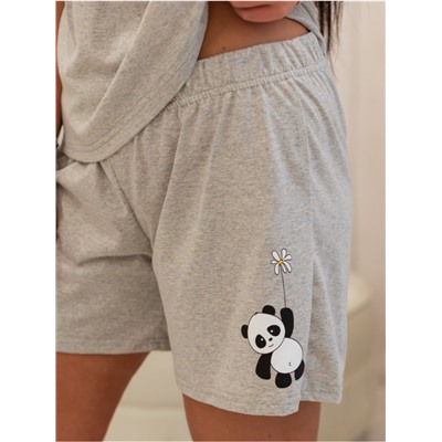 Пижама "Панда" с шортами