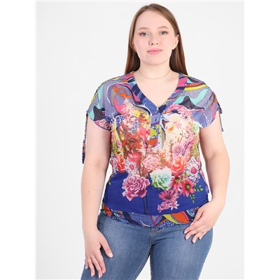 Блузка с цветочным принтом бренда СИМАН