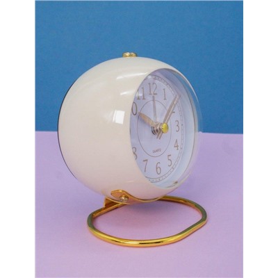 Часы-будильник «Loft lens», white (13,5х10 см)