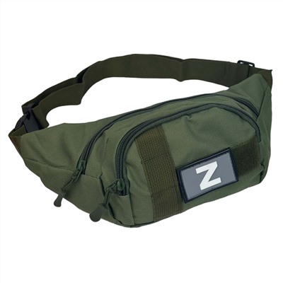Поясная тактическая сумка с шевроном Z (олива), - Несмотря на компактные размеры, сумка достаточно вместительна. №39