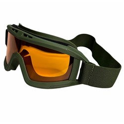 Тактические очки Ess (оранжевые линзы), - Линзы не искажают видимость, полностью устойчивы к царапинам. Предусмотрена вентилирующая система, регулируемая с двух сторон, которая обеспечивает подачу воздуха, предотвращая запотевания линз №216