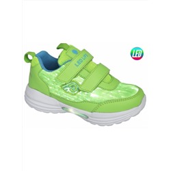 Кроссовки со светодиодами INDIGO 90-248D/6 зеленый (25-30)