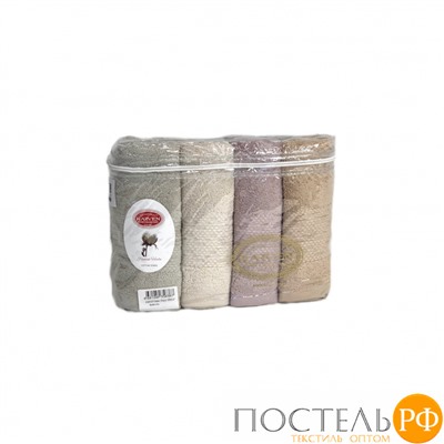 Набор полотенец Карвен "GIRDAP" Cotton (penye) 50*90 4шт. махра HS 1004